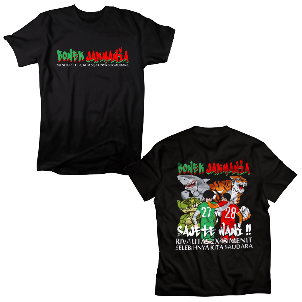 Kaos Distro Bonjak Bonek Jakmania Persebaya Persija