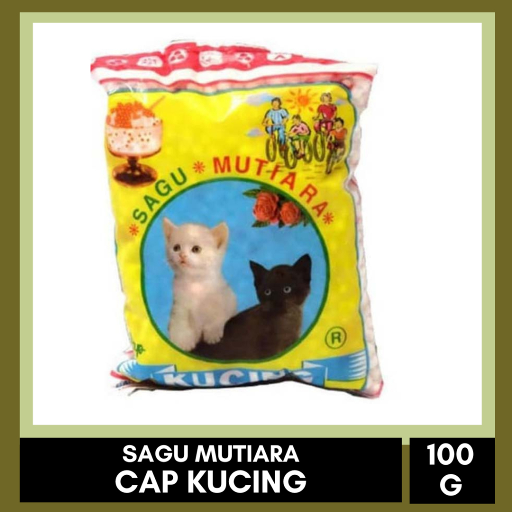 

SAGU MUTIARA CAP KUCING 100gr / SAGU MUTIARA / SAGU MUTIARA CAP KUCING