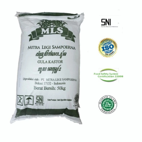 Gula Kastor MLS / Gula Halus Putih 50 kg