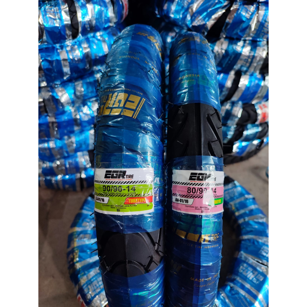 PAKET 3 PASANG BAN MOTOR MATIC RING 14 TUBETYPE/NON TUBELESS RING 14 UKURAN 80/90 & 90/90 BAN MOTOR 