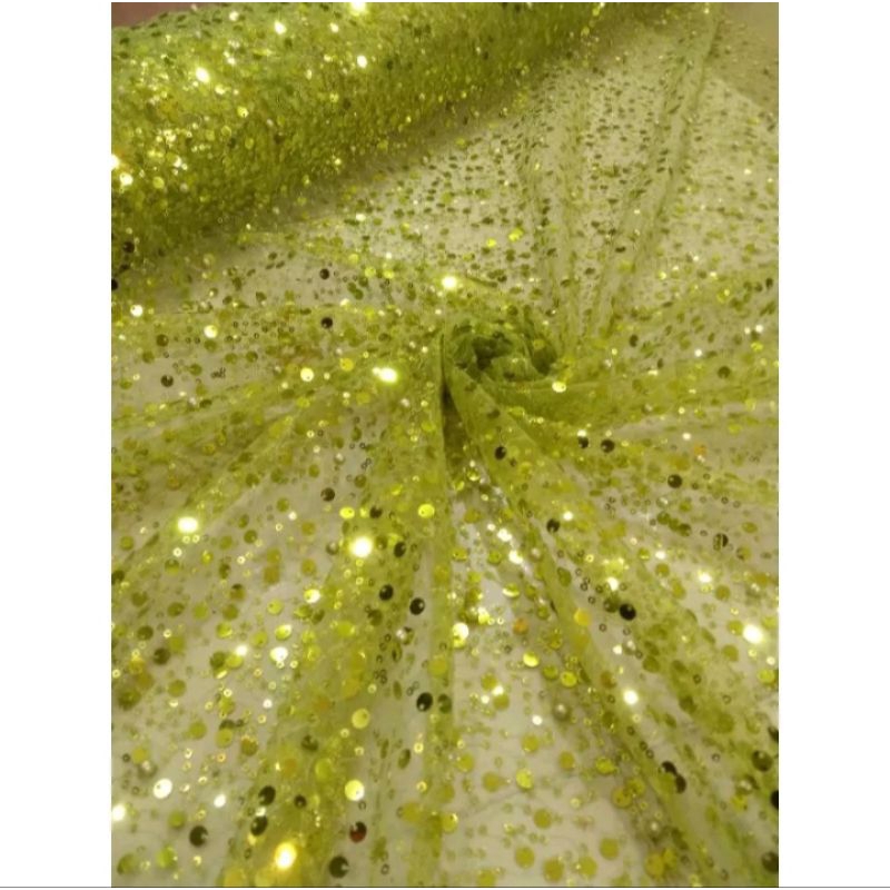 kain Tile sequin spraingkle mutiar Bahan Tule tile sequin mutiar kain kebaya new  glowing meteran g