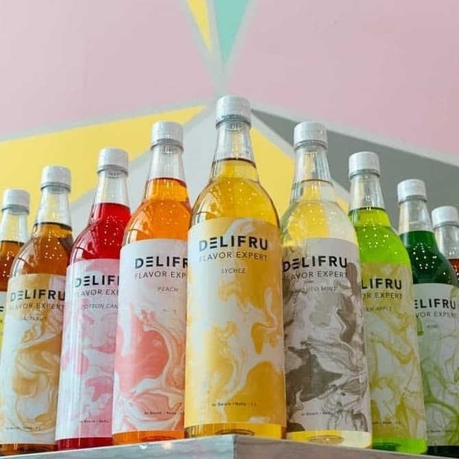 

DELIFRU SYRUP ALL FRUIT VARIAN 1L / SIRUP DELIFRU BUAH & MOJITO 1 L