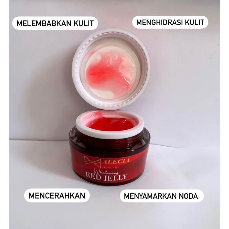 Whitening Red Jelly Super Glowing HEMPAS NODA HITAM BEKAS JERAWAT BPOM&amp;HALAL