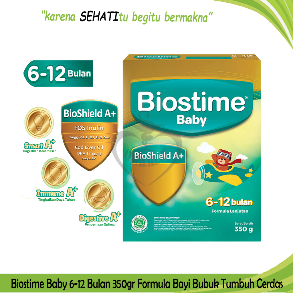 Biostime Baby 6-12 Bulan 350 Gram Susu Pertumbuhan Bayi