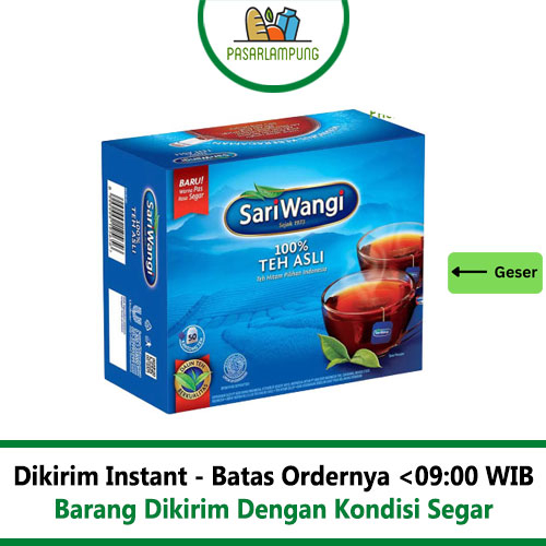 Teh Sariwangi Celup Asli Pasar Lampung