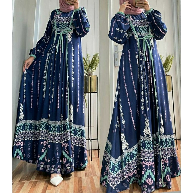 Ayunda Maxy, GAMIS WANITA MUSLIM CANTIK MODIS BUSUI FIT XXL. LD 110 BAHAN RAYON VISCOSE PREMIUM TERMURAH OOTD KEKINIAN TERLARIS