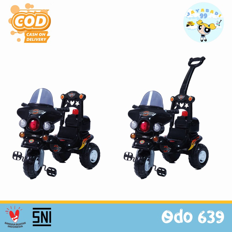 SHP ODDO639 mainan anak sepeda anaksepeda tricycle harley sepeda goes sepeda roda tiga sepeda polisi