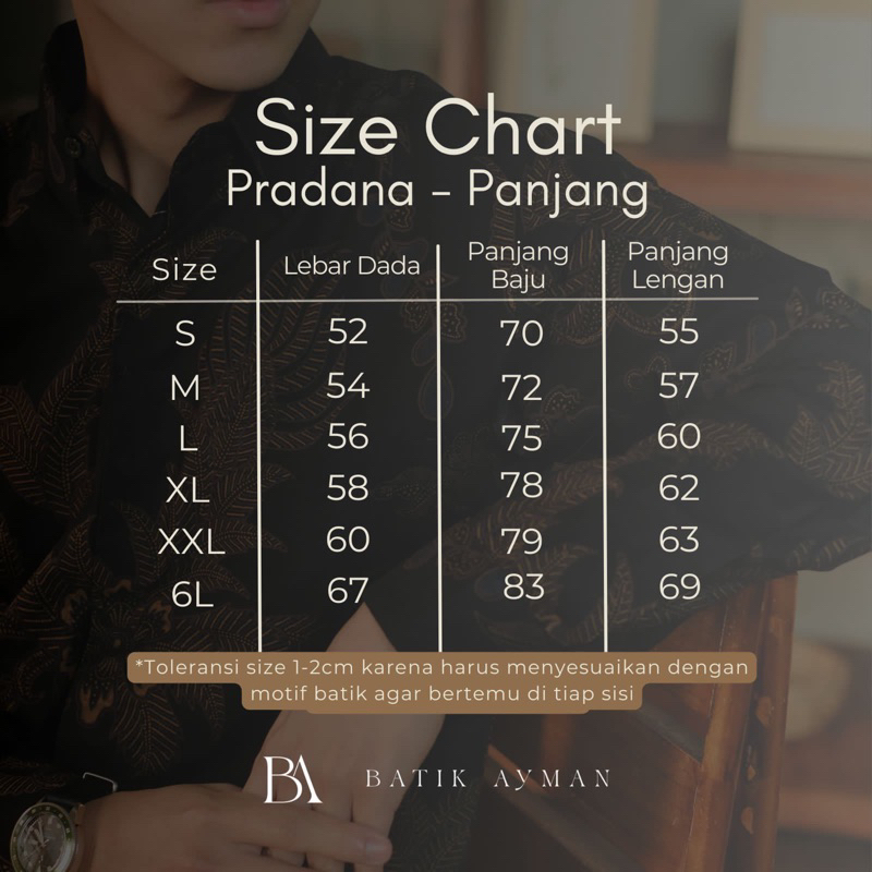 Batik Ayman - PRADANA | Kemeja Batik Pria Katun Solo Halus Mewah Premium