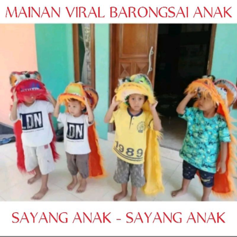 BARONGSAI TERBARU/BARONGSAI ANAK TERLARIS/BARONGSAI ANAK BERKUALITAS/BARONGSAI ANAK MAINAN VIRAL