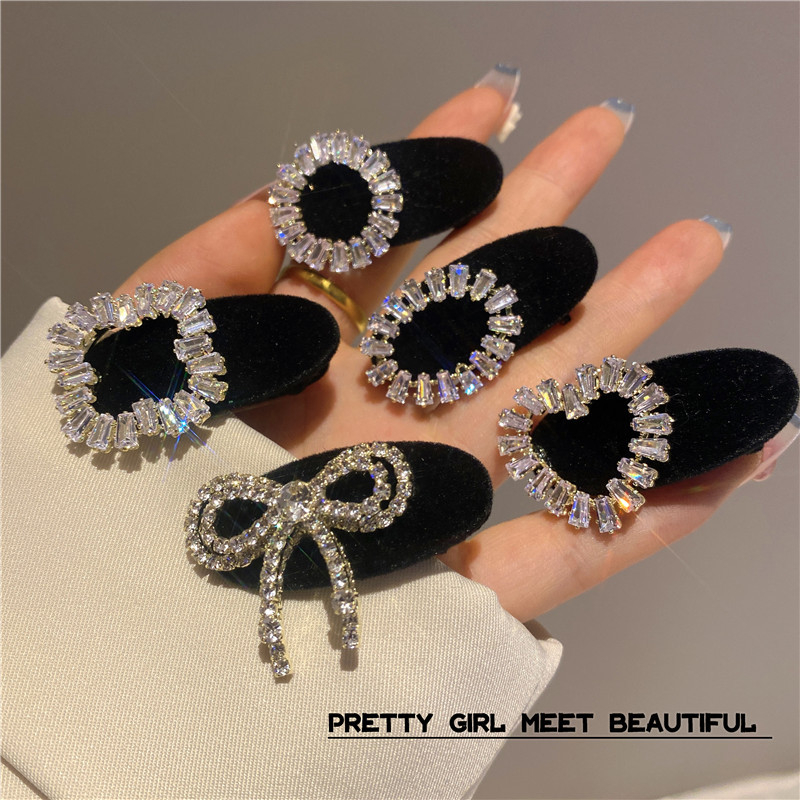 Caliloops Jepit Rambut Poni Kecil Mini Berlian Korean Style Nolly