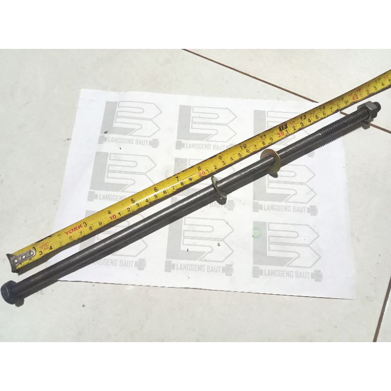 Baut Mur Balok Kayu Kunci 19 Panjang 40 cm / Baut Blandar 40 cm NC 1/2x16