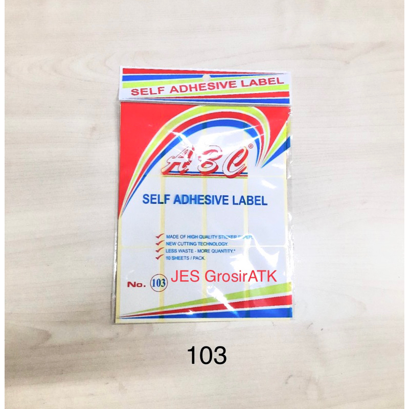 

ABC Label Stiker Nama no 103 99 121 112 / Label Undangan / Self Adhesive