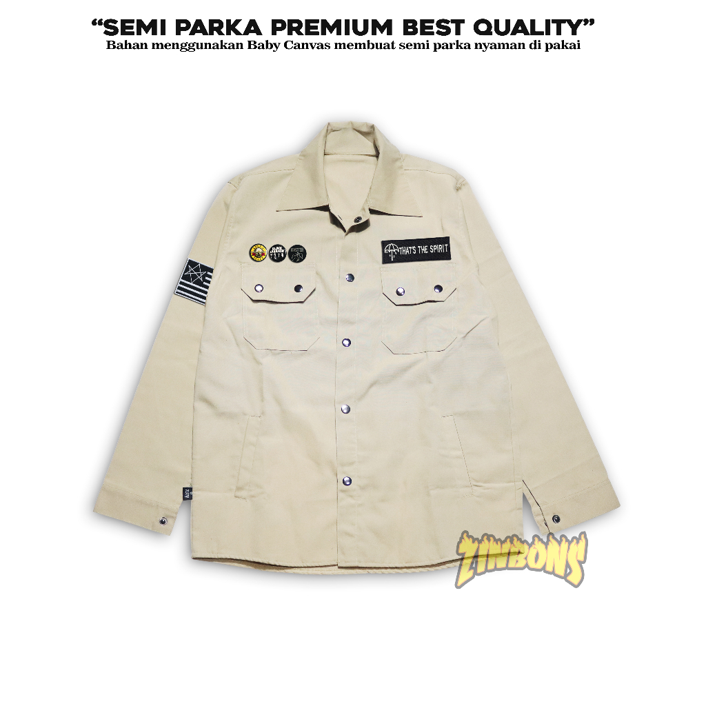 JAKET SEMI PARKA BMTH TRUCKER SEMI PARKA PRIA PREMIUM