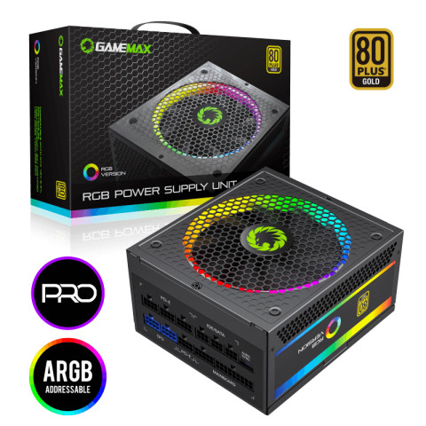 PSU Gamemax RGB-750 PRO Fully Modular 80+ Gold Certified