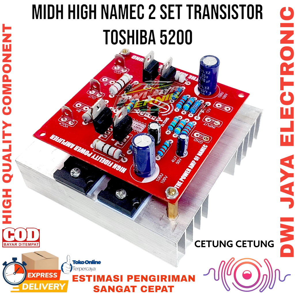 Mid High Namec 2 set transistor tosiba 5200