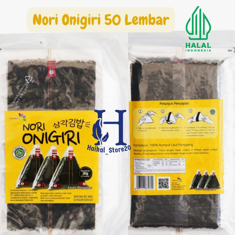 

Nori Onigiri 50 Lembar Halal