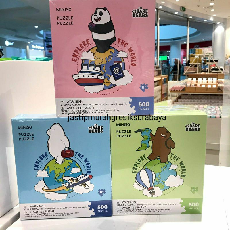 500 PUZZLE WE BARE BEARS MINISO 300 PUZZLE WE BARE BEARS MINISO MAINAN MINISO