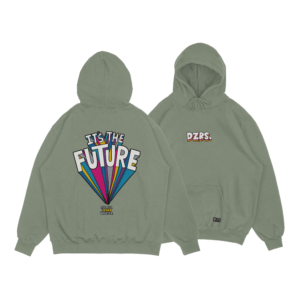 DEZIROSE - Hoodie It's The Future Sweater Hodie Pria &amp; Wanita Distro Fleece Tebal Size M-XXL