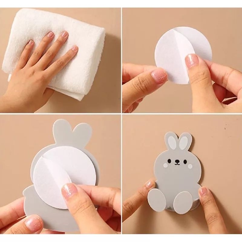 MH80TEMPAT HOLDER COLOKAN KABEL MULTIFUNGSI DENGAN MOTIF KARTUN KELINCI/TEMPAT HOLDER COLOKAN KABEL SERBAGUNA DAN SUPER MURAH