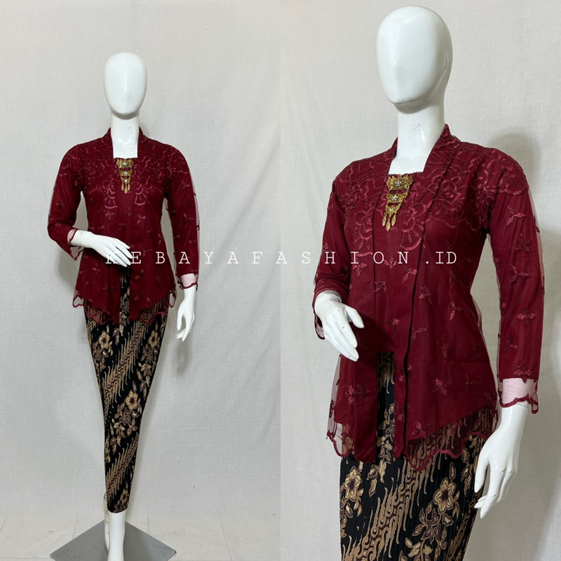 Kebaya Tunik / Tunik Tulle / Kebaya modern / Kebaya tile / Kebaya Kutubaru / Batik Couple