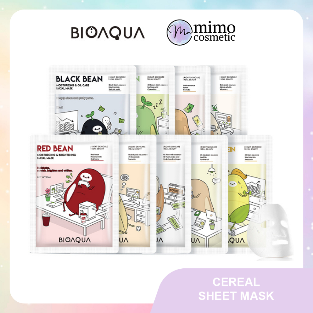 BIOAQUA Masker Wajah Cereal Sheet Mask