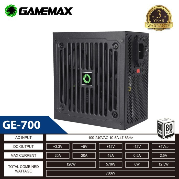 PSU Gamemax GE-700 80Plus Value Gaming