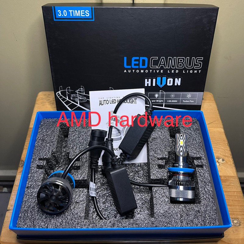 ORIGINAL HIVON LED HEAD LIGHT 6000K LAMPU UTAMA DEPAN MOBIL H11 H-11 HEADLIGHT Avanza Innova CRV Paj