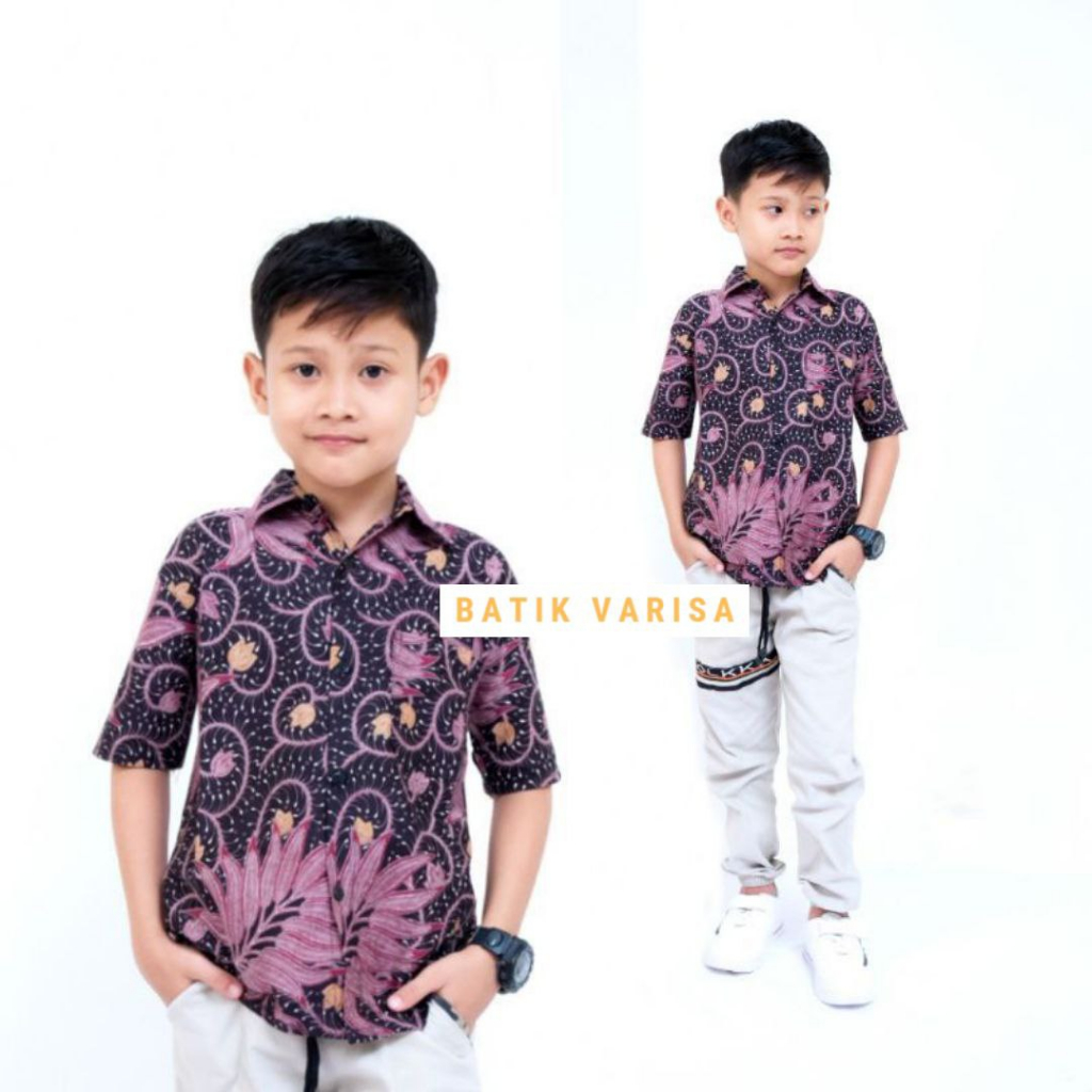 Batik anak cowok M L XL XXL Remaja  // Kemeja batik anak cowok Remaja // Baju batik anak dan Remaja Bahan Katun