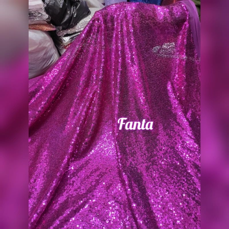 Kain sequin / Bahan  Squin Seribu Payet / Tile Payet Warna