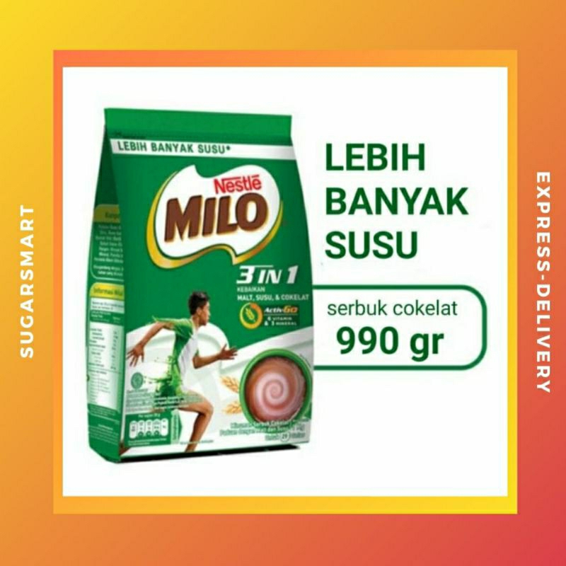 

Milo 3in1 990gr exp 03/25