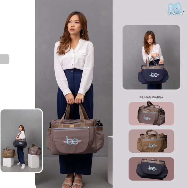 Tas Bayi Classy Series BabyCare Perlengkapan Bayi Baru Lahir Untuk Tempat Botol Susu &amp; Baju Bayi