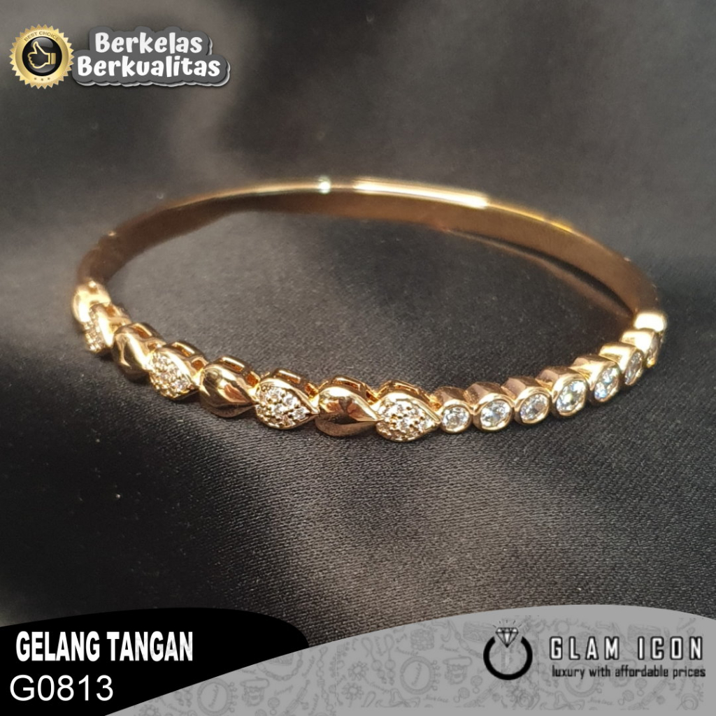 Gelang Bangle Mata baris bulat mewah G0813 GBG