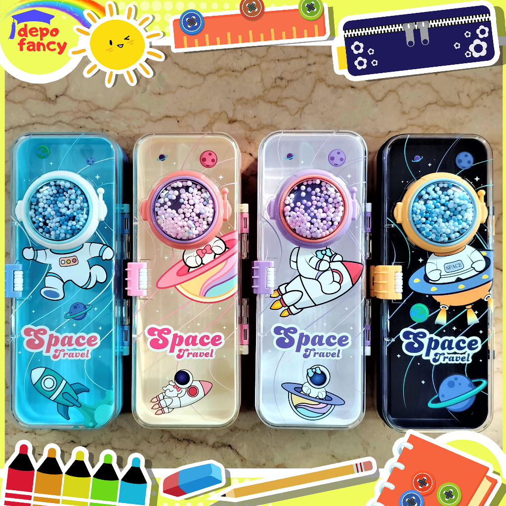 

Kotak Pensil Mika 2 Susun 35286 35289 / Tempat Pensil / Tepak Pensil / Boks Pensil / Box Pen / Pencil Case