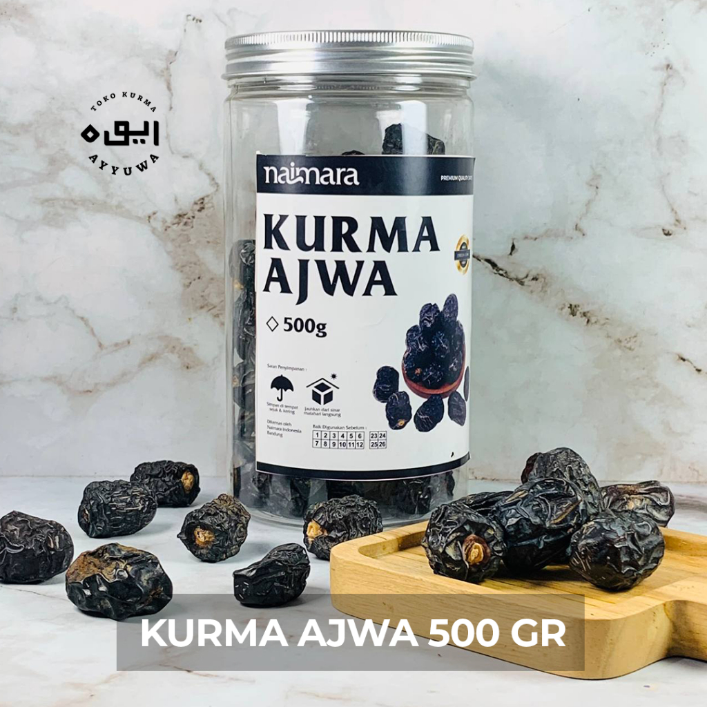 

Kurma Ajwa Premium / Kurma Ajwa Toples / Kurma Ajwa 500 Gr Toples