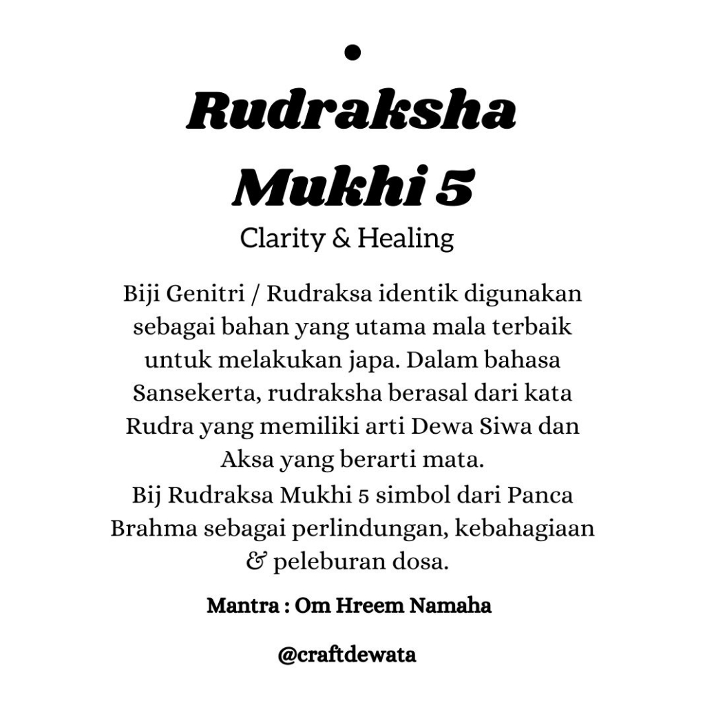 Gelang Tridatu Rudraksa Mukhi 3 / Gelang Tridatu Asli Bali / Gelang Genitri Mukhi 3 / Gelang Peleburan / Craftdewata