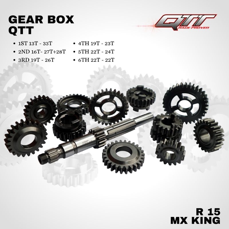 Gear Rasio R15 Mx King 6 Speed QTT Racing