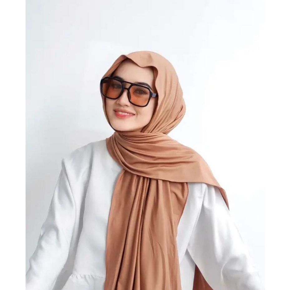 KANIYA HIJAB PASHMINA MLEYOT JILBAB INSTAN KAOS JERSEY FLOWY PREMIUM (KJI)