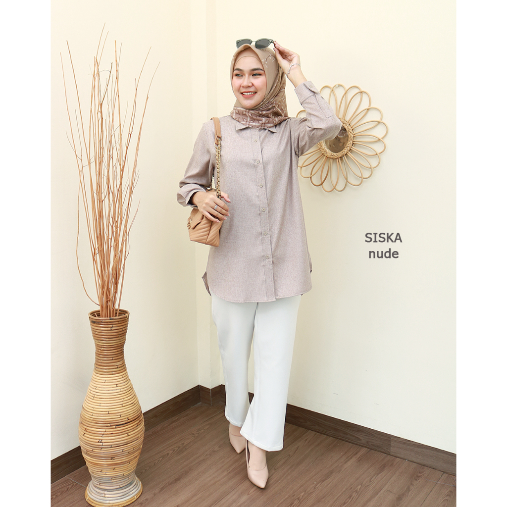 SISKA Shirt - Kemeja Kerja Wanita Terbaru by Hijab Mamah icis Sku 2