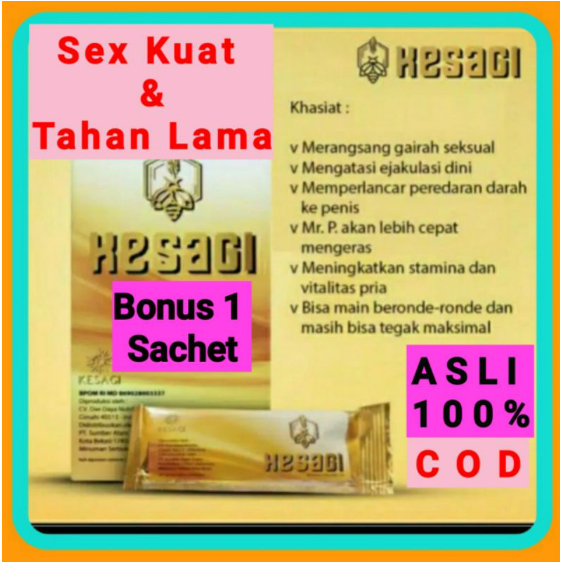 kesagi asli original 1 box suplemen pria perkasa dari madu buat madu pria perkasa tanpa obat oles la