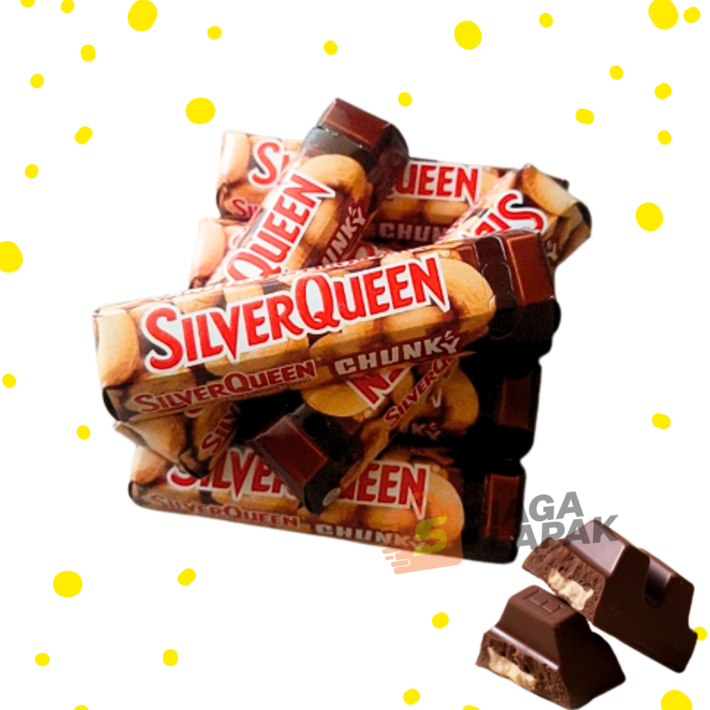 Coklat Silverqueen Chunky Bar Almond 30gr Cokelat Mini