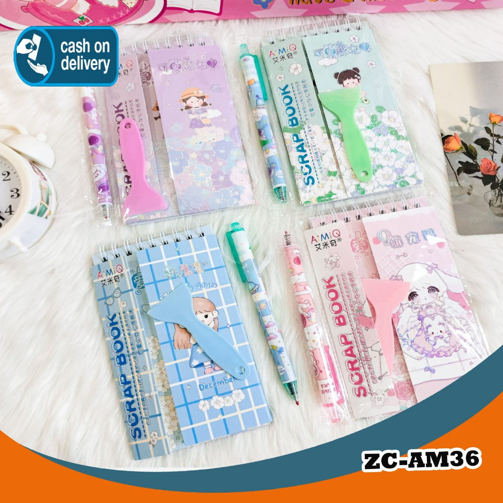 

Paket Sticker ZC-AM36 buku spiral lucu pulpen dan perata stiker lucu kado unik journaling jurnaling pena pen momo senmu Daily Manual Cute Pattern Decorative Tape Sticker Gift CRAFT