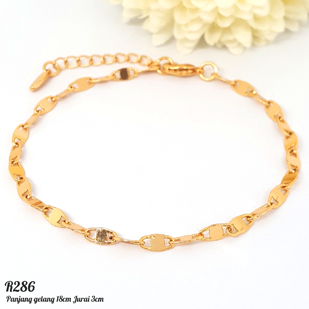 PGX Gelang Tangan Xuping Wanita Perhiasan Lapis Emas Aksesoris Fashion Premium - R286