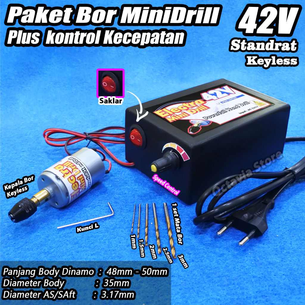 PAKET BOR mini Drill siap pakai