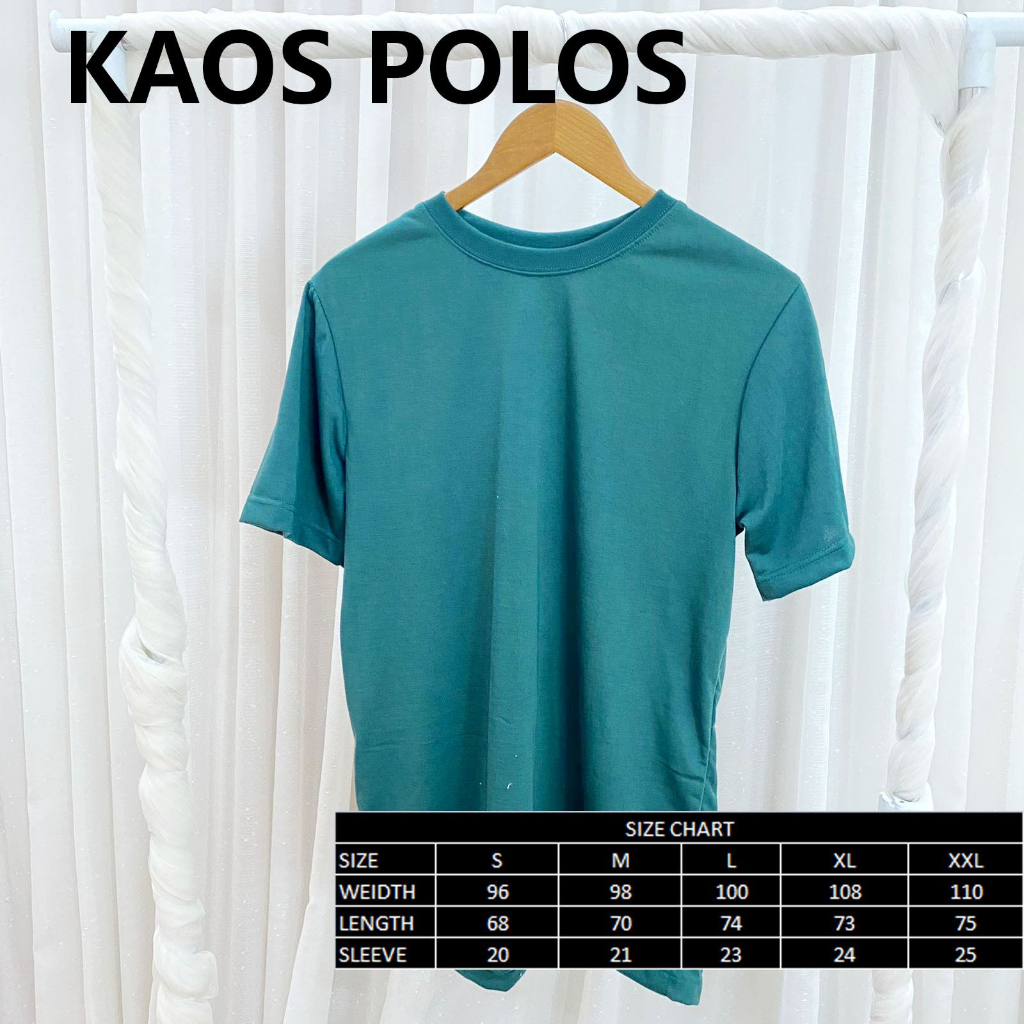 Kaos Polos PE UNISEX  S, M, L, XL, XXL / Kaos polos Pria Cowok / Kaos Polos Wanita Cewek / Kaos Oblong Pria Casual Neck O Premium PE 24s