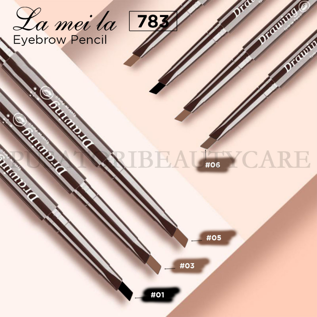 LAMEILA 783 Eyebrow Pencil Waterproof Pinsil Alis Anti Air