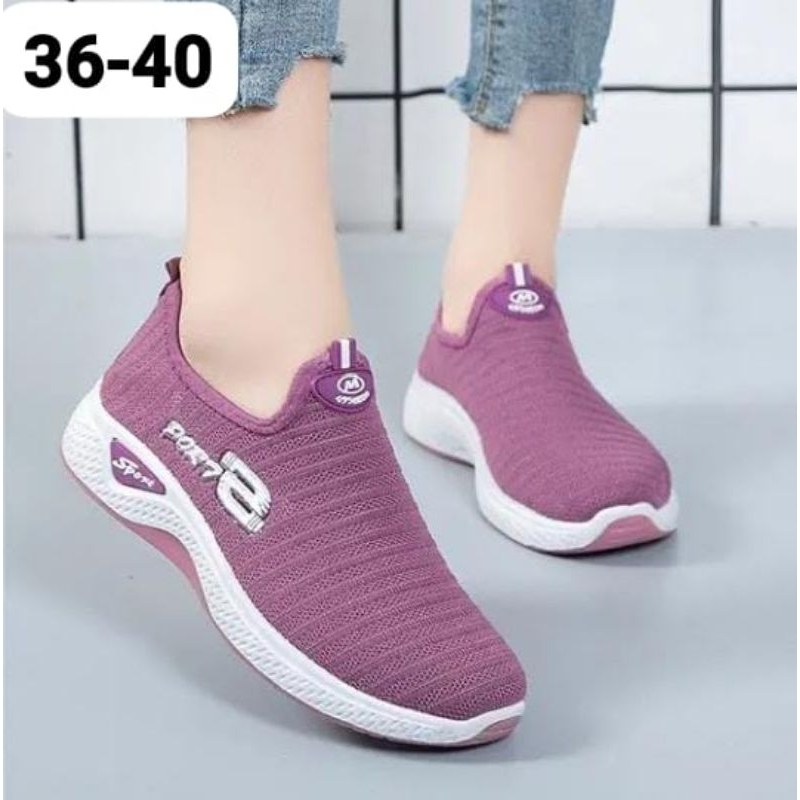 SNEAKERS RAJUT IMPORT SEPATU WANITA SPORT
