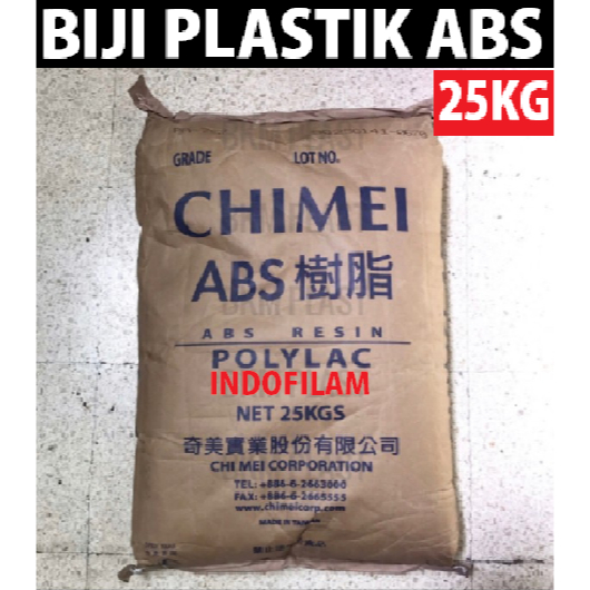 1 ZAK 25 KG BIJI PLASTIK ABS ACRYLONITRILE BUTADIENE STYRENE BIJI PLASTIK MURNI BUKAN DAUR ULANG RES