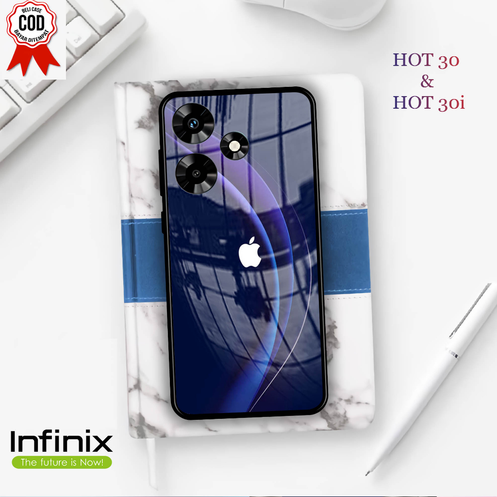 Softcase Kaca INFINIX HOT 30 & 30i  - Case Handphone INFINIX HOT 30 & 30i [T04]