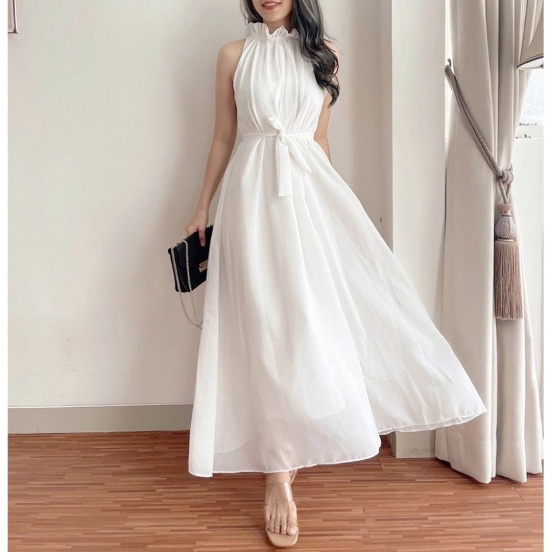 LONGDRESS HALTER WEDDING / DRESS PESTA / DRESS PARTY / DRESS BRIDESMAID / DRESS KONDANGAN