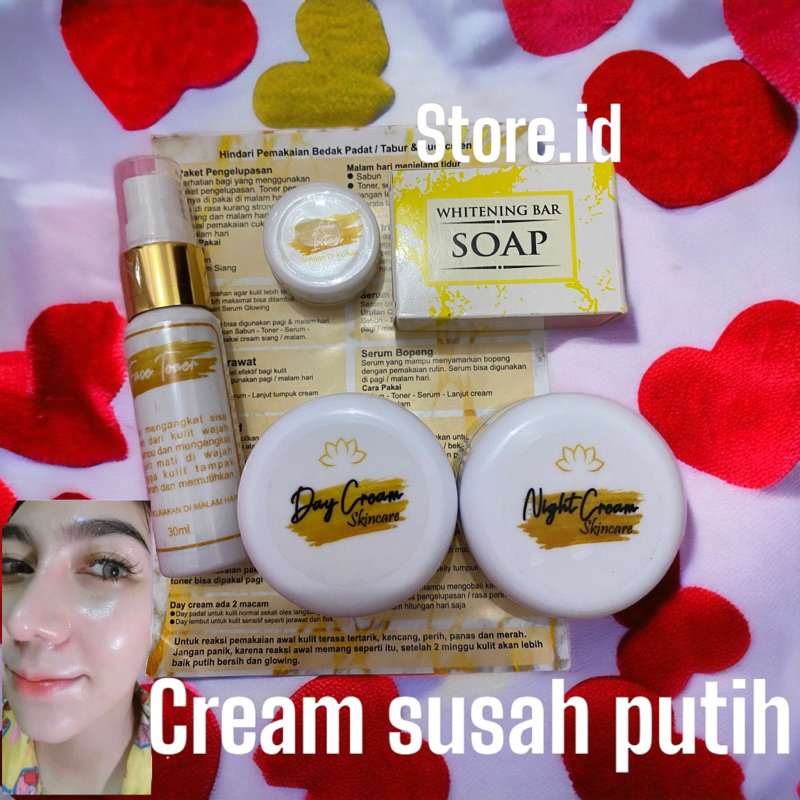 KRIM PEMUTIH WAJAH /CREAM KELUPAS/ NON KELUPASAN / CREAM PEMUTIH WAJAH / CREAM WAJAH SUSAH PUTIH /CR